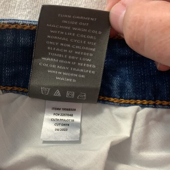 Torrid 26 R Perfect ankle skinny jeans distressed crop new cute denim 4x stretch - Picture 9 of 11